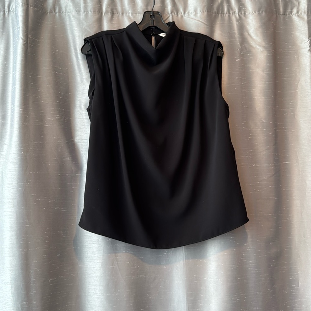 Amanda Uprichard Sleeveless Fabienne Top Size Medium Black - Picture 4 of 5